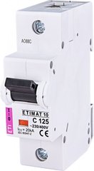 Автоматичний вимикач ETIMAT 10 1p C 125А (15 kA) 2131733 ETI