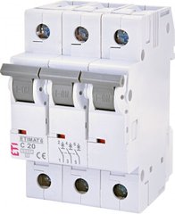 Автоматический выключатель ETIMAT 6 3p C 20А (6 kA) 2145517 ETI