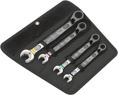 A set of combination keys with a reverse ratchet 7/16 "-3/4" 4 items in a bag 05020092001 Wera