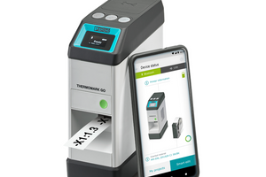 THERMOMARK GO mobile label printer using smartphone or tablet