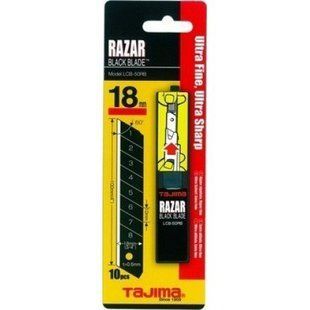 Леза сегментні 18мм TAJIMA Razar Black Blades LCB50RBC, 10 шт.