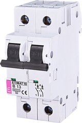 Автоматический выключатель ETIMAT 10 2p B 13А (10 kA) 2123715 ETI