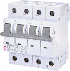 Автоматический выключатель ETIMAT 6 3p+N C 2A (6kA) 2146508 ETI
