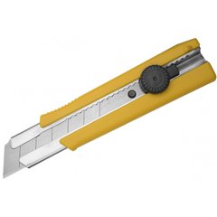 Segment knife 25 mm, two-component handle, stainless steel shaft, automatic lock LC660B Tajima
