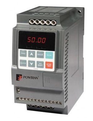 Frequency converter 1.5kW, 220V, 1ph.PI150 1R5G1 Powtran