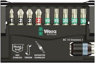 Набір біт PH, PZ, Torx з власником з швидкозажимний патроном 1 / 4-50 05073630001 Wera