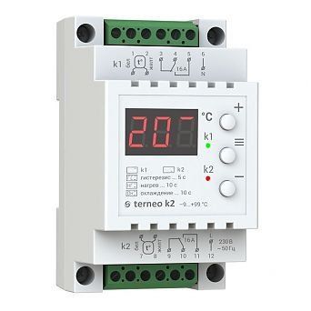Thermostat two-channel terneo k2 Terneo