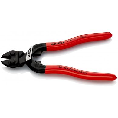 Bolt cutter compact, phosphated black 160mm 71 01 160 Knipex, 5, 64