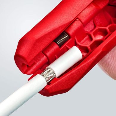 Инструмент для удаления изоляции круглого кабеля 8-13 мм, провода 0,2 - 4,0 mm², дата-кабеля, Knipex 16 95 01 SB