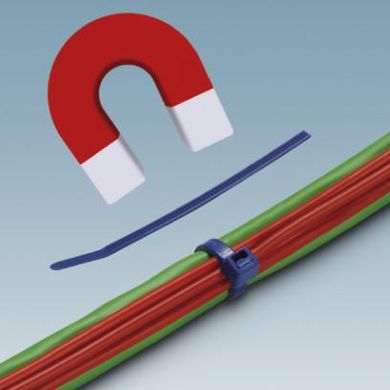 Cable tie WT-ID HF 4,5X200 BU, with a metal fastening 3,240,797 Phoenix Contact
