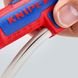 Tool for stripping round cable, 8–13 mm, wire 0.2–4.0 mm², data cable, Knipex 16 95 01 SB