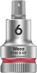 Головка 3/8 "з шестигранні вставкою 6 мм з фіксуючою функцією 8740 B HF Zyklop 05003035001 Wera