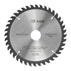 Пильный диск S&R Meister Wood Craft 185x30/25,4/20x2,2 мм 238040185 S&R 238040185 S&R