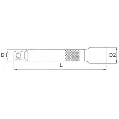 Удлинитель экстрадлинный 1/2 "450 мм AEB-A418 Licota