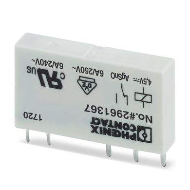 Miniature relay REL-MR- 4,5DC/21 2961367 Phoenix Contact, white