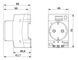 Outlet DIN-rail EO-CF / PT 0804038 Phoenix Contact