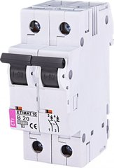 Автоматический выключатель ETIMAT 10 2p B 20А (10 kA) 2123717 ETI