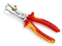 Tongs for stripping the cable cutting function, chrome, dielectric 10mm2 13 66 180 Knipex