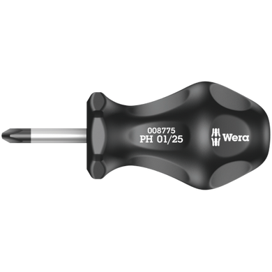 Screwdriver short / carburetor for Phillips PH 01 × 25mm 05008775001 Wera