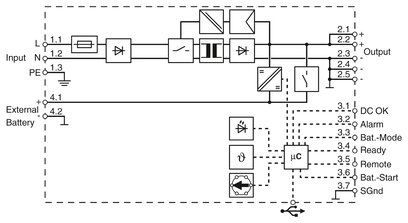 Uninterruptible power supply TRIO-UPS-2G / 1AC / 24DC / 5 2907160 PHOENIX CONTACT