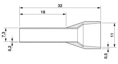 Кабельный наконечник AI 25-18 BN 2100030 Phoenix Contact