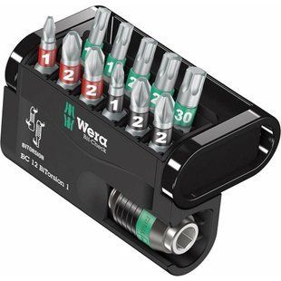 Набір біт PH, PZ, Torx з власником з швидкозажимний патроном 1 / 4-50 05057420001 Wera