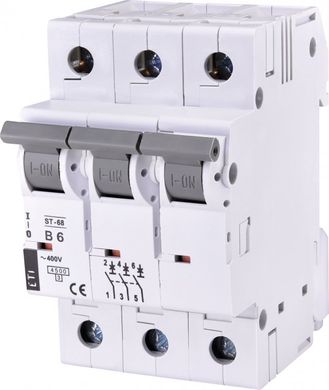 Автоматичний вимикач ST-68 3p B 6А (4,5 kA) 2175312 ETI