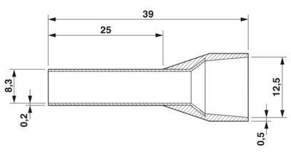 Кабельний наконечник AI 35-25 BE 2100027 Phoenix Contact