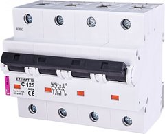 Автоматичний вимикач ETIMAT 10 3p + N C 125А (15 kA) 2136733 ETI
