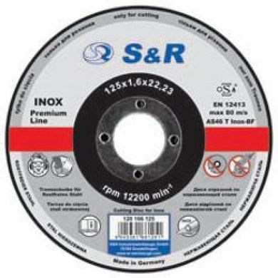 Abrasive cutting circle by Supreme stainless steel type AS 46 125 120166125 S & R