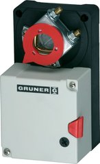 The drive and the choke valve 230V AC 227-230-10-S1 Gruner