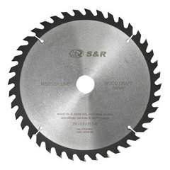Пильний диск S & R Meister Wood Craft 250х30х2,6 мм 40 зуб 238040250 S & R 238040250 S & R