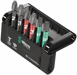 Набір ударних бит PH, PZ, Torx 6шт 05057695001 Wera