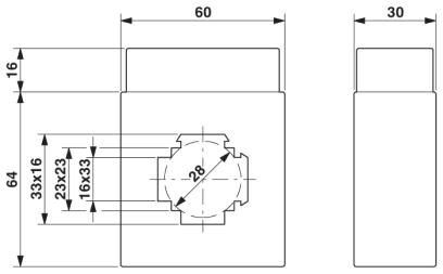 Current transformer PACT MCR-V2-3015-60-100-5A-1 2277064 Phoenix Contact