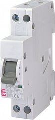 Автоматичний вимикач ETIMAT 6 1p + N (1мод.) B 6А (6 kA) 2191101 ETI