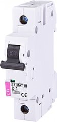 Автоматический выключатель ETIMAT 10 1p D 1А (10 kA) 2151704 ETI