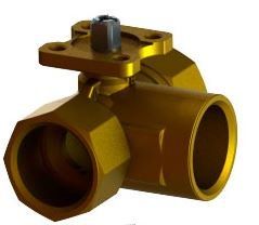 Regulating valve trehhhodovoy DN40, Kvs 16 BOLB4016KB Gruner