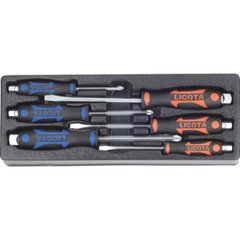 Screwdriver Set 6-metal objects in the cradle 6 pcs. ACK-384 015 Licota