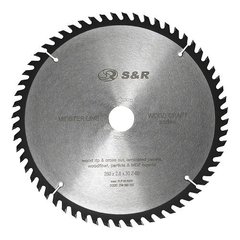 Пильний диск S & R Meister Wood Craft 250х30х2,6 мм 238 060 250 S & R 238060250 S & R