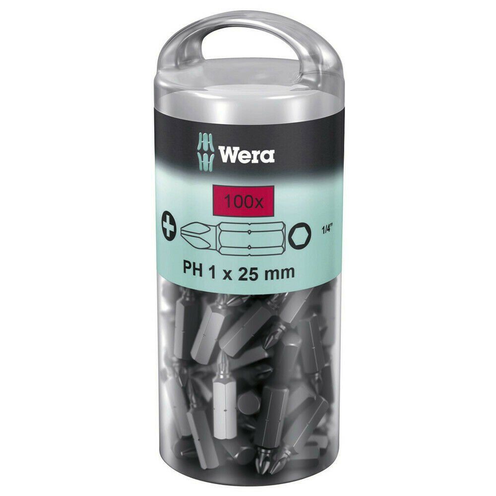 Phillips Phillips PH1 x 25 100 bit set of a set 05072440001 Wera €41.02 buy  in Kiev, Ukraine. Official partners. Bits and Accessories | Electro Contact