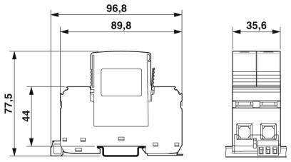 Блискавковідвід / розрядник для захисту від імпульсних перенапруг типу 1/2 VAL-MS-T1 / T2 335 / 12.5 / 1 + 1-FM 2800186