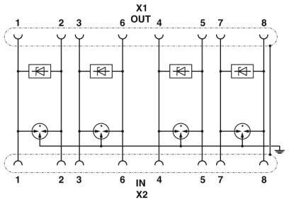 RJ45 patch panel for DIN-rail PP-RJ-SCC-F 2703022 Phoenix Contact