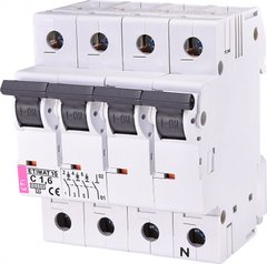 Автоматичний вимикач ETIMAT 10 3p + N C 1,6А (10 kA) 2136707 ETI