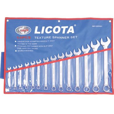 Combination wrench set 14 items 10-32 mm AWT-ERSK05 Licota