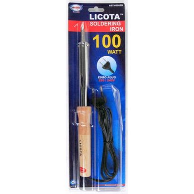 Soldering iron with a wooden handle 100 watts, 220 AET-6006FD Licota