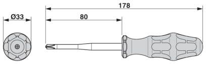 Викрутка для гвинтів з хрестоподібним шліцом SF-PHSL 1-80 S-VDE 1212697 Phoenix Contact