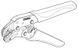 Pliers for crimping bare flat tip CRIMPFOX-SC 1,5 Phoenix Contact 1212048, B-shape, uninsulated flat cable lug, 2