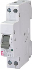 Автоматический выключатель ETIMAT 6 1p+N (1мод.) B 20А (6 kA) 2191105 ETI