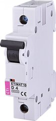 Автоматический выключатель ETIMAT 10 1p D 4А (10 kA) 2151710 ETI