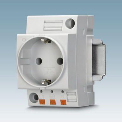 Double socket for DIN-rail EO-CF / PT / LED / DUO 0804049 Phoenix Contact